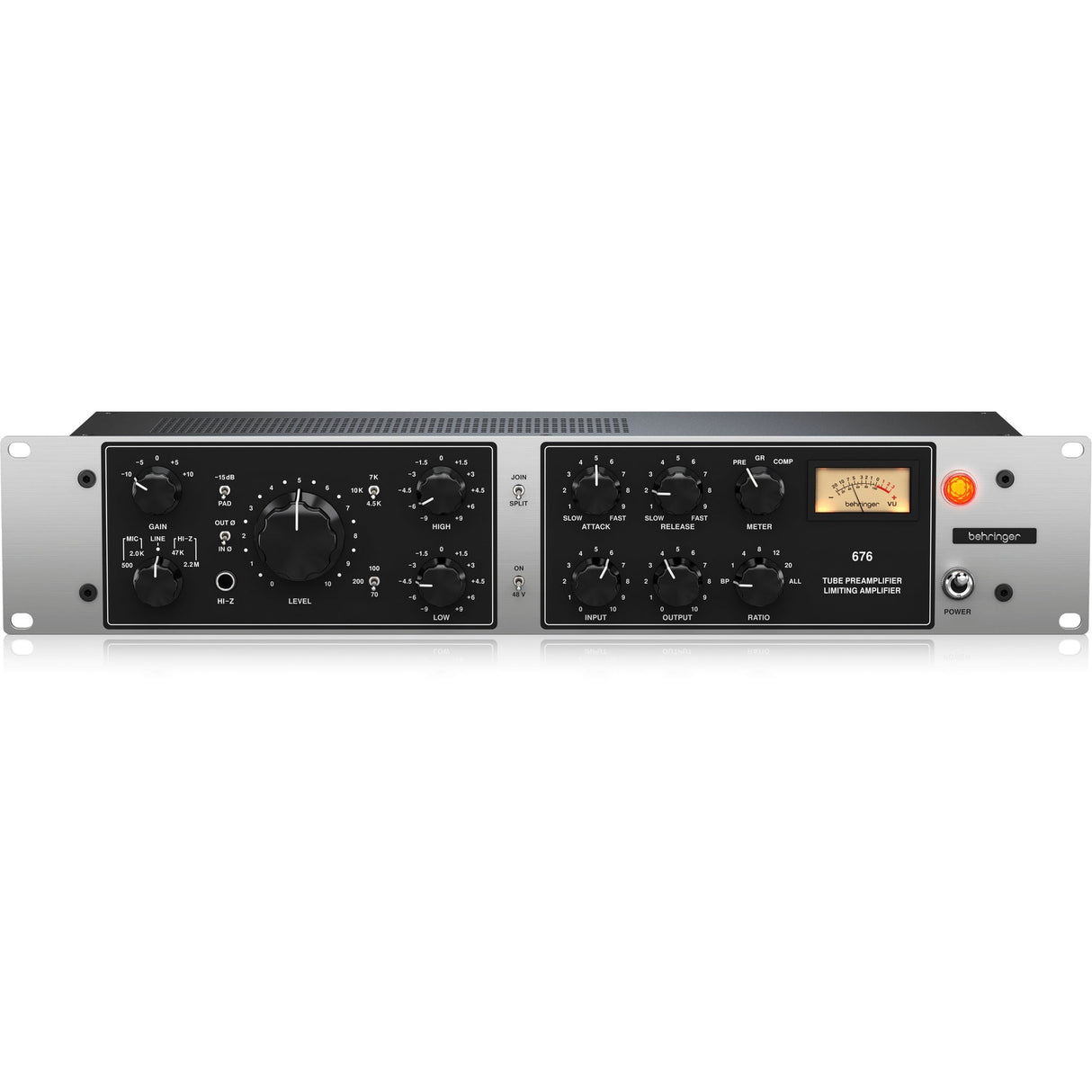 Behringer 676 Tube Microphone Preamplifier FET Compressor Rack Processor