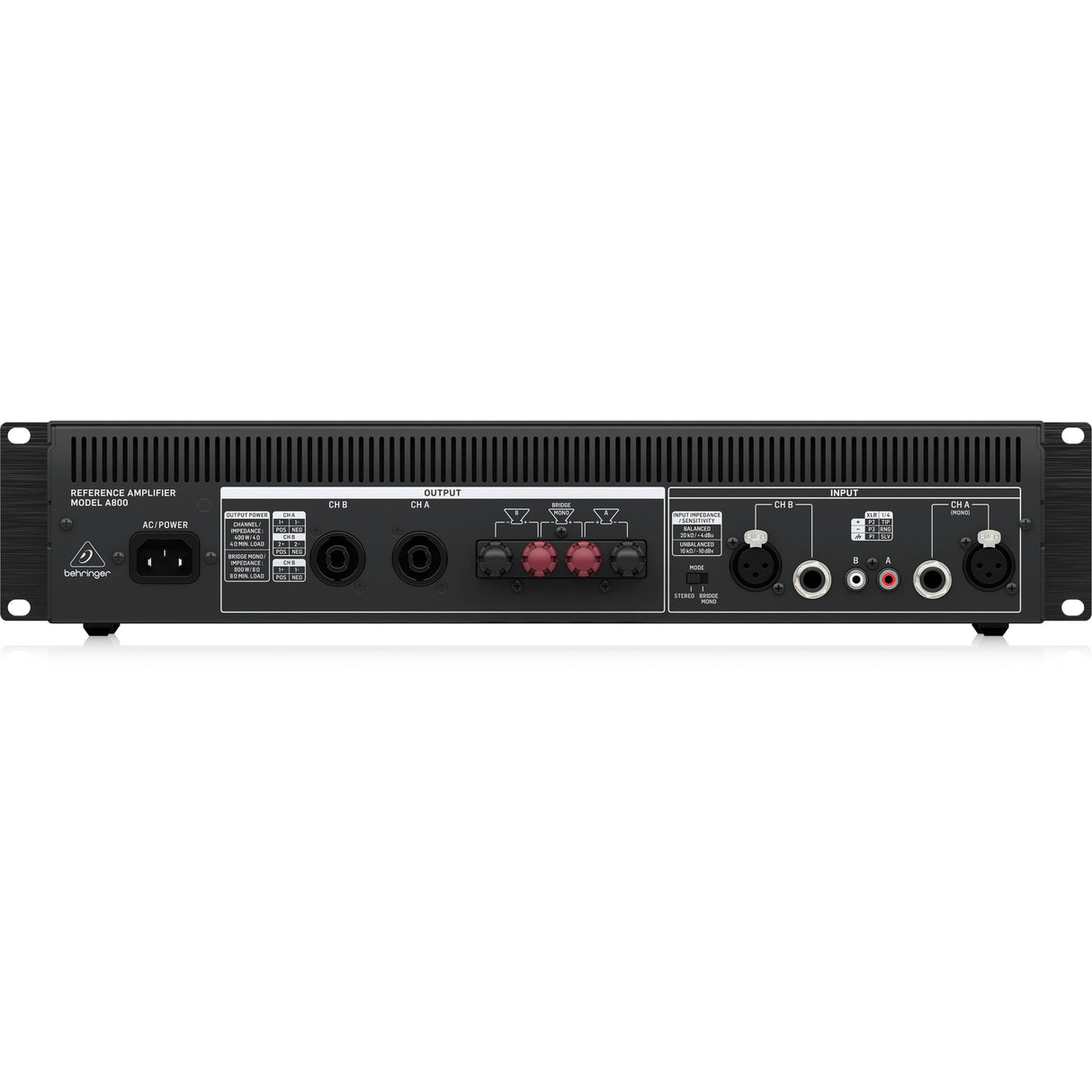 Behringer A800 Reference Class Power Amplifier