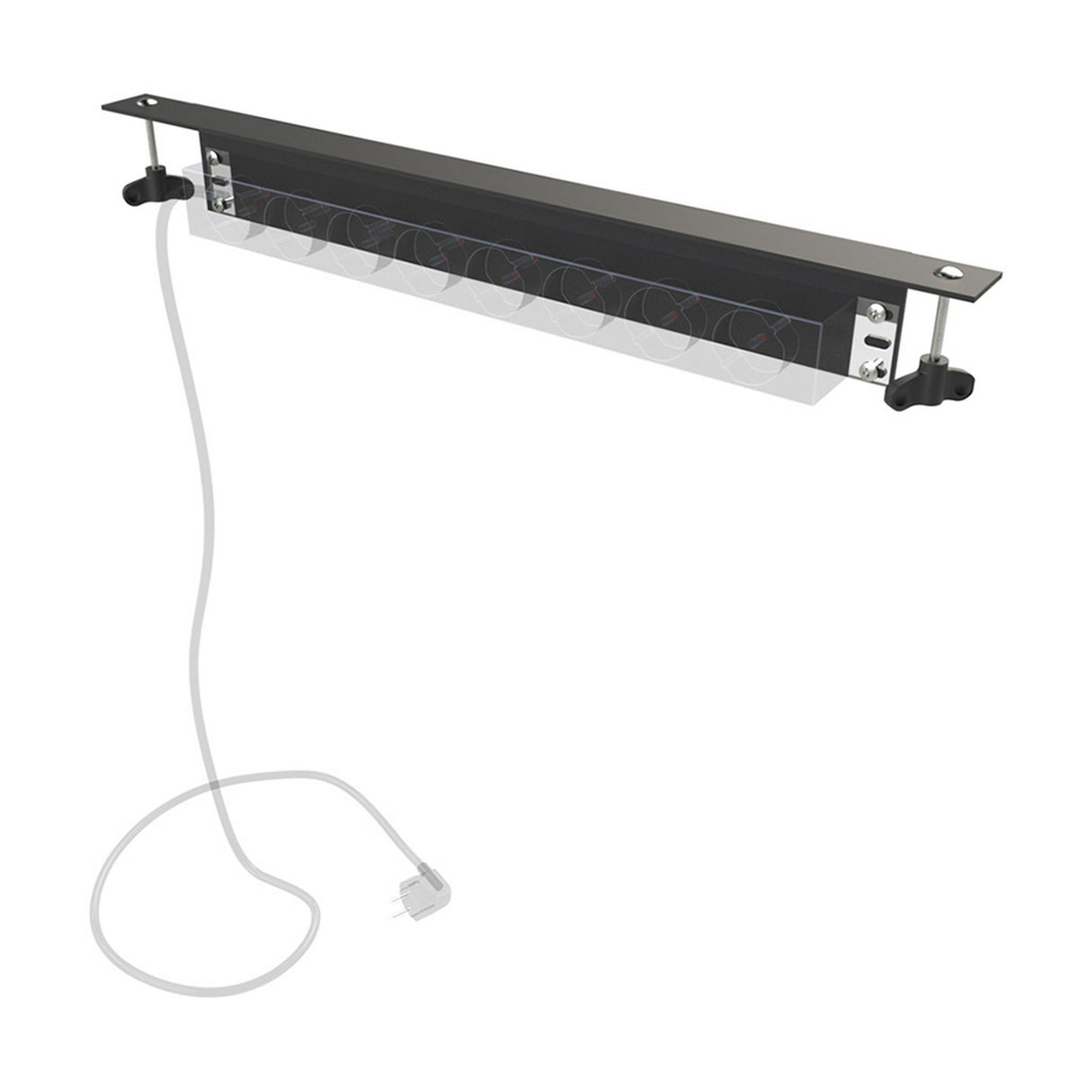 Black Panther Jatoba Angula 8 Mounting Bracket for 19-Inch Power-Strip Add-On