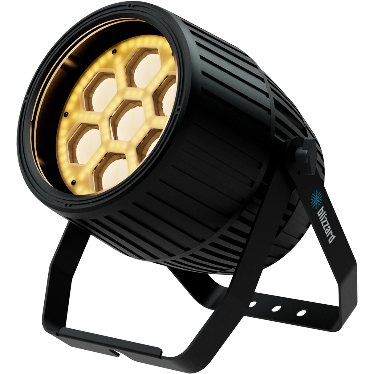 Blizzard Lighting Motif Settelenti CW + WW 7x 40W 2-In-1 Cool White/Warm White LED Zoomable Wash Fixture Black