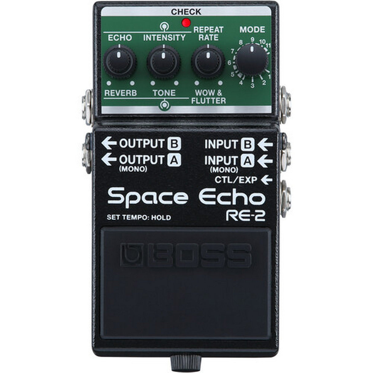 BOSS RE-2 Space Echo Tape Delay and Reverb Effects Pedal