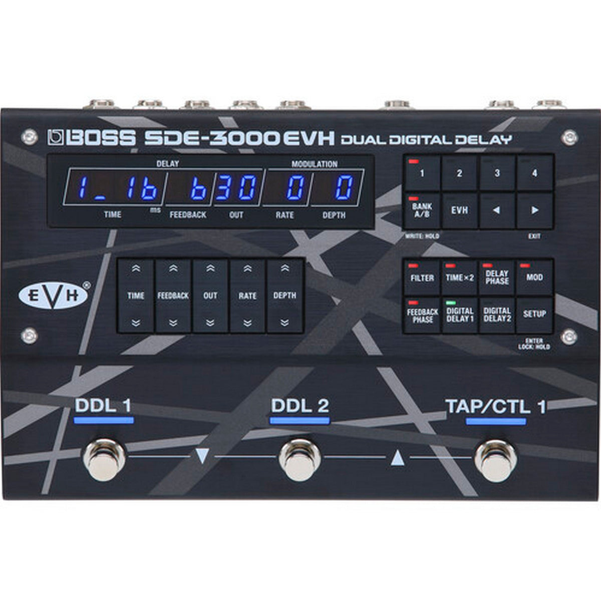 BOSS SDE-3000EVH Dual Digital Delay Pedal with 8 EVH Presets