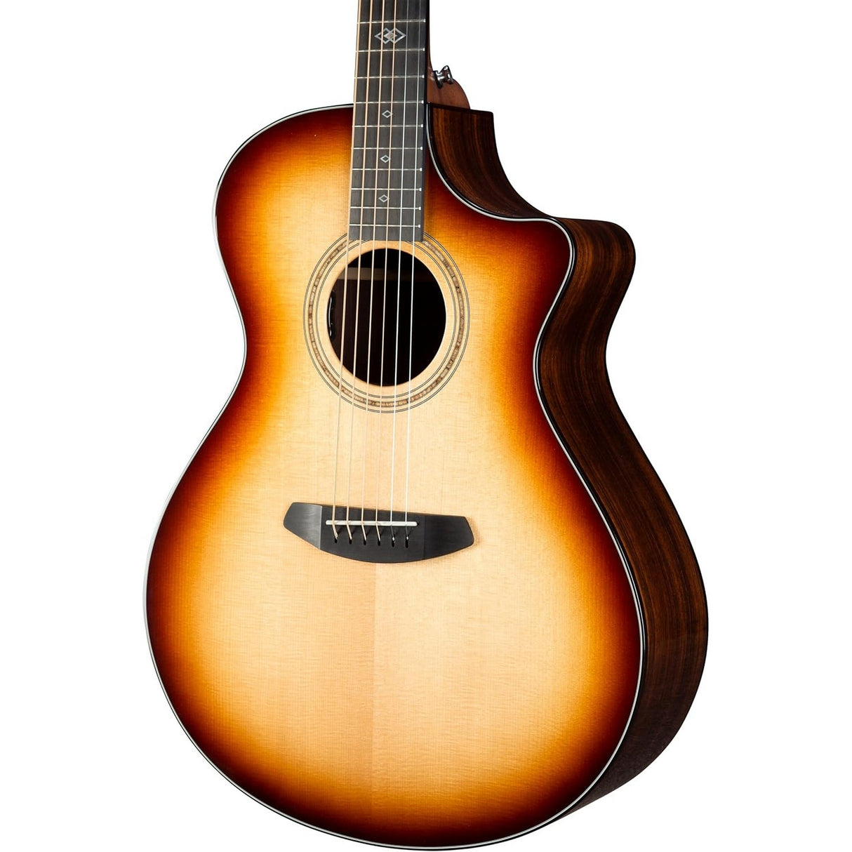 Breedlove Premier Concerto CE Acoustic Electric Guitar, Burnt Amber Sitka Rosewood Finish