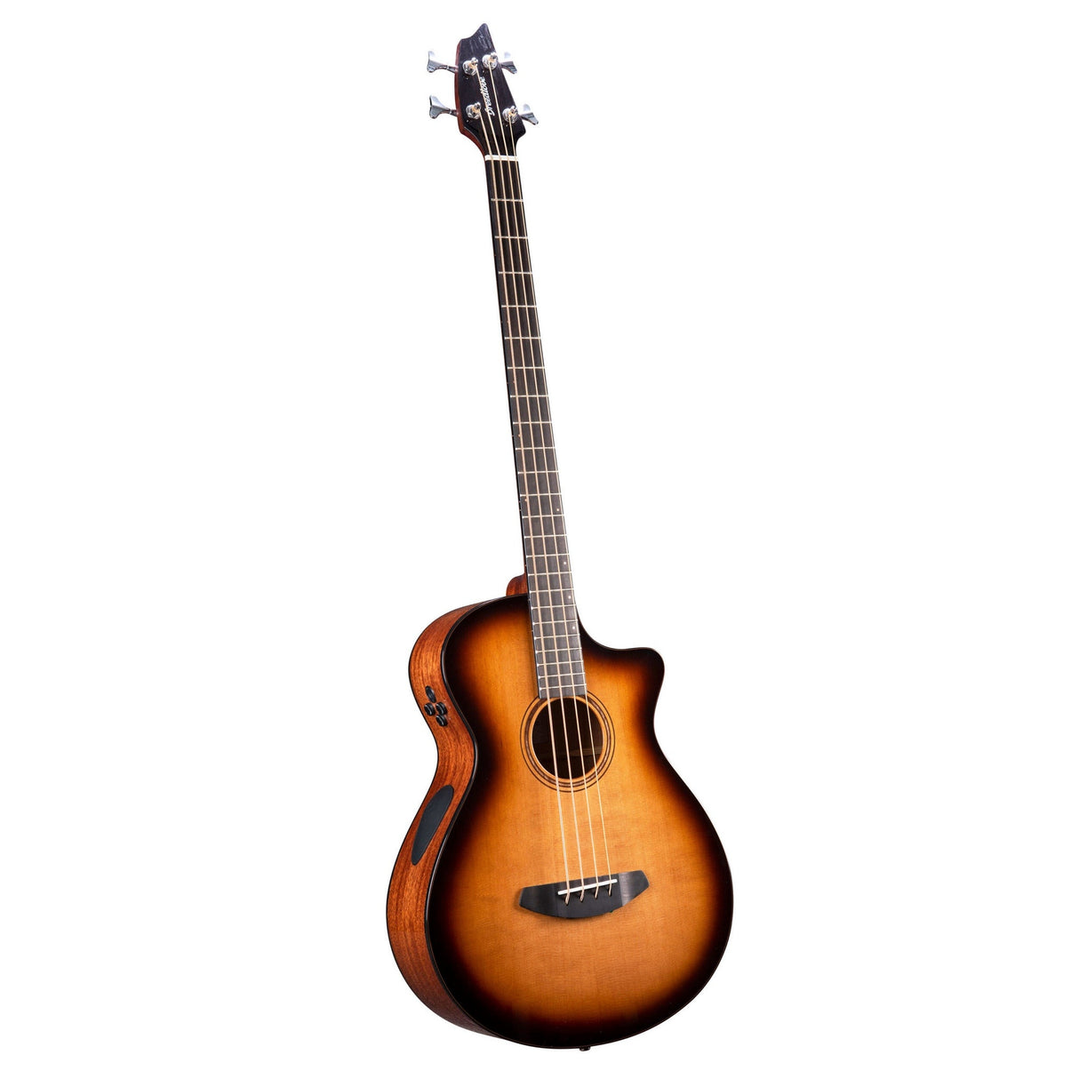 Breedlove Solo Pro Dreadnought Concerto Edgeburst Bass CE, Red Cedar-African Mahogany Finish