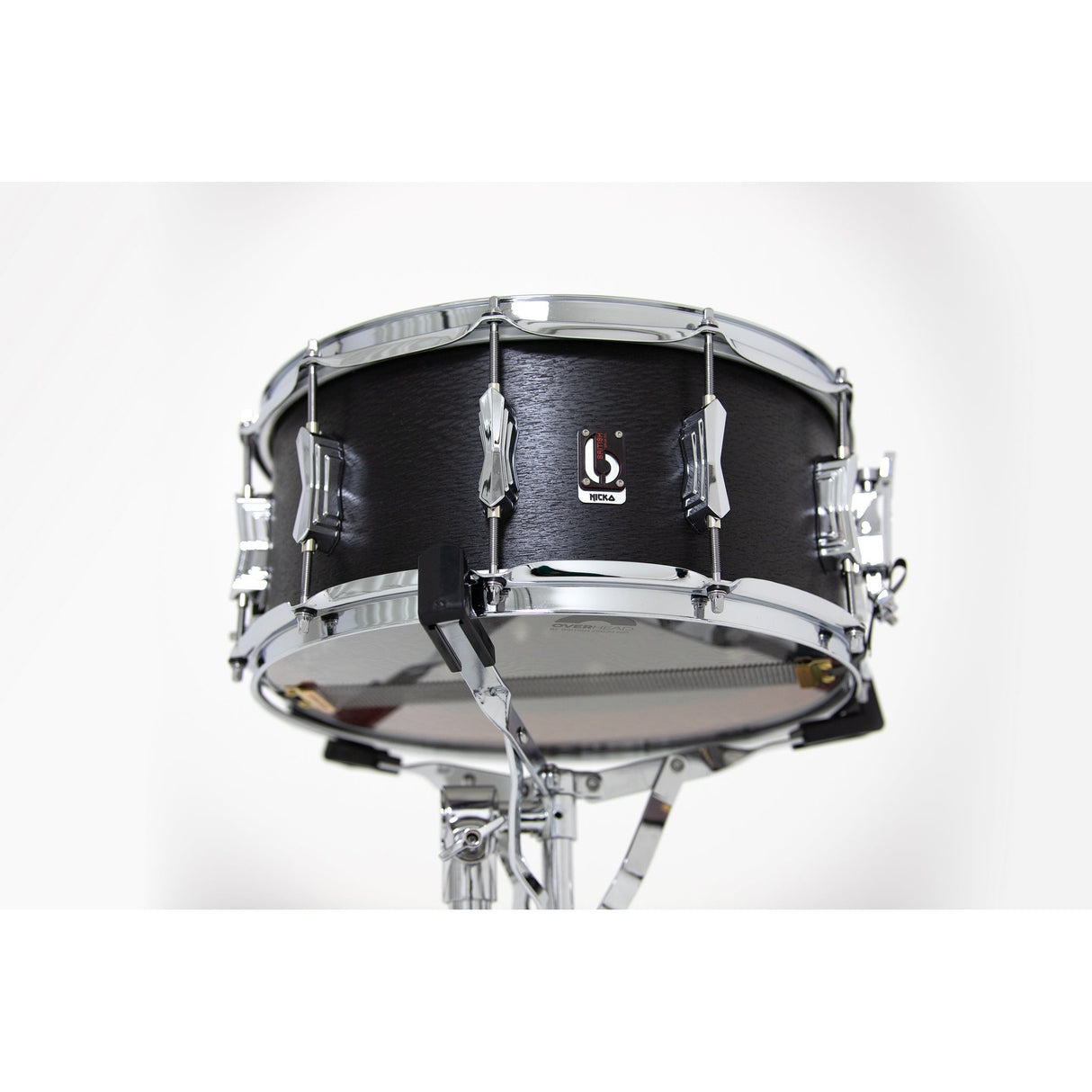British Drum Co ICA-14-65-SN Icarus Series 14x6.5-Inch Snare Drum, Black Oak Finish