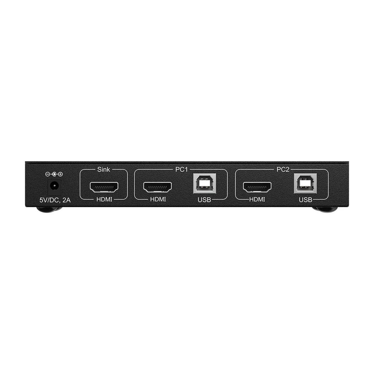 BZBGEAR BG-UHD-KVM21A 2x1 4K UHD KVM Switcher with USB2.0 Ports for Peripherals and Audio Support