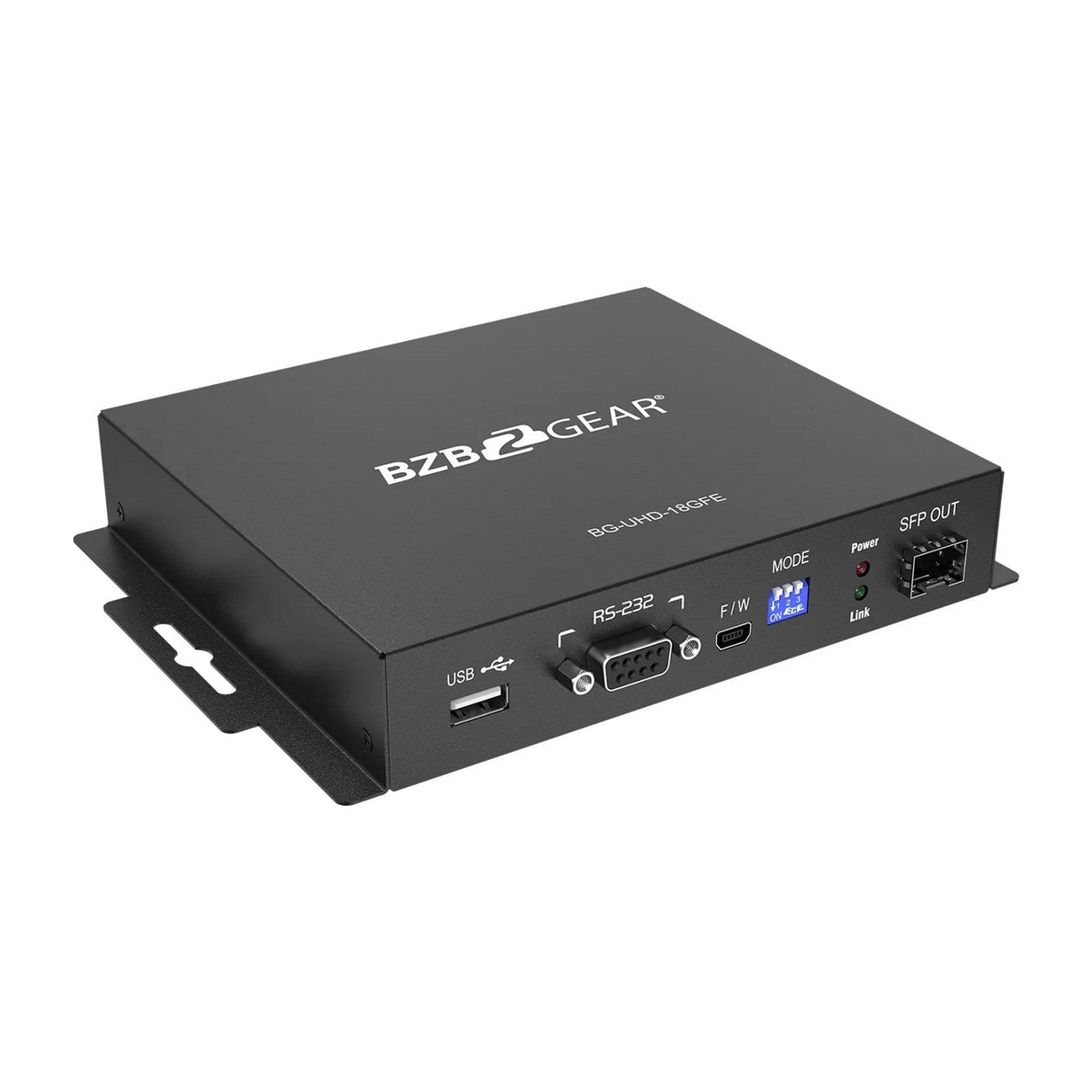 BZBGEAR 4K HDMI USB KVM Extender Kit Over Fiber w/HDR 2-Way IR and RS-232 with SFP