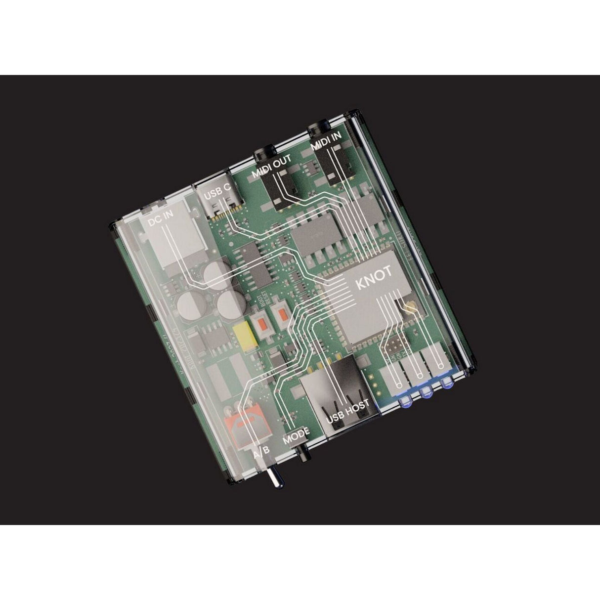 Chaos Audio Knot Pocket-Sized USB MIDI Host for Stratus - accessories