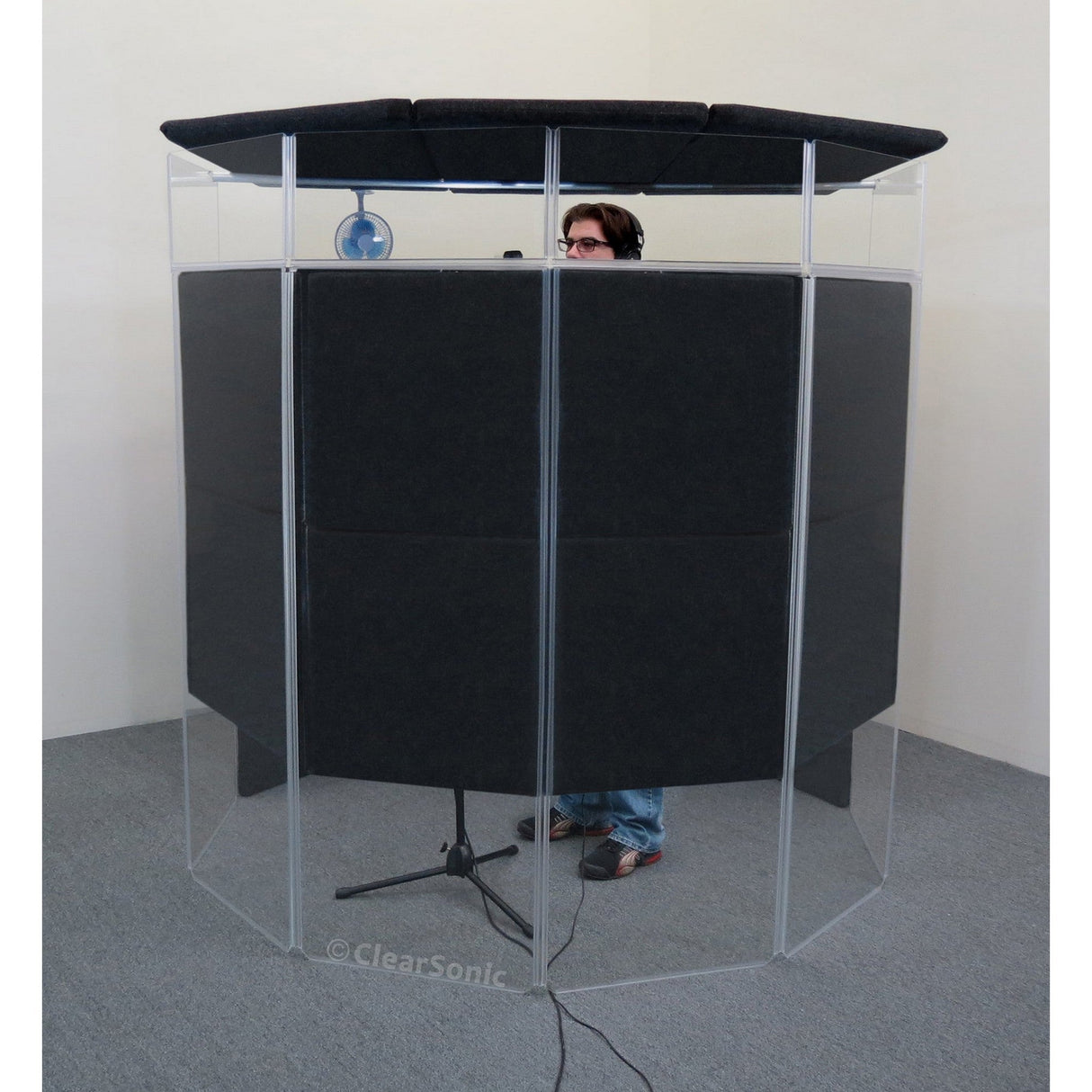 ClearSonic IPE IsoPac E Portable Vocal Isolation Booth, 50-60% Volume Reduction