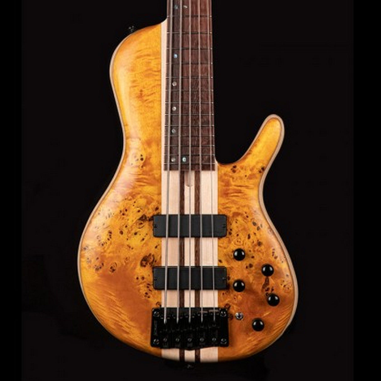 Cort Artisan A5 Plus SC 5 String Bass Guitar Amber - guitar
