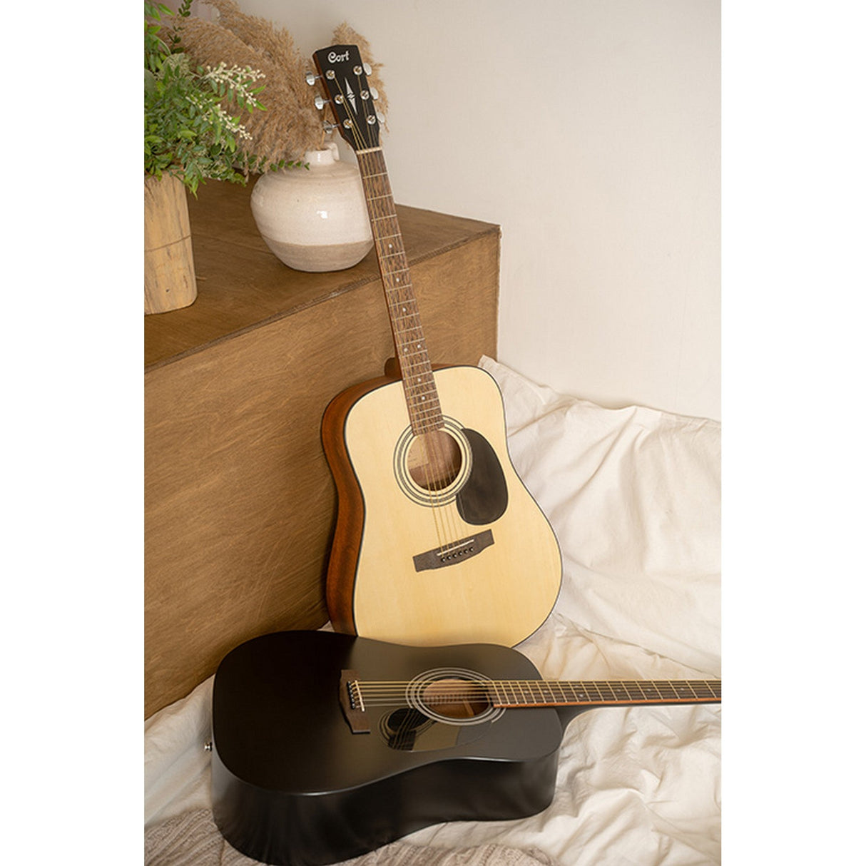 Cort AD810 Dreadnought Acoustic Guitar Natural - guitar