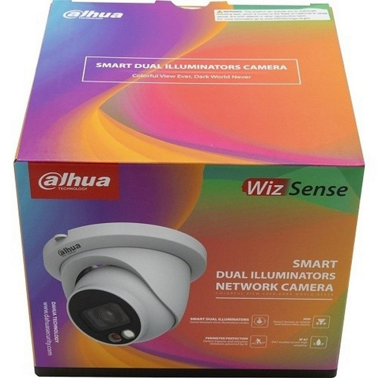 Dahua Lite-Series WizSense VU-MORE Color 4MP Turret WDR IP Camera White