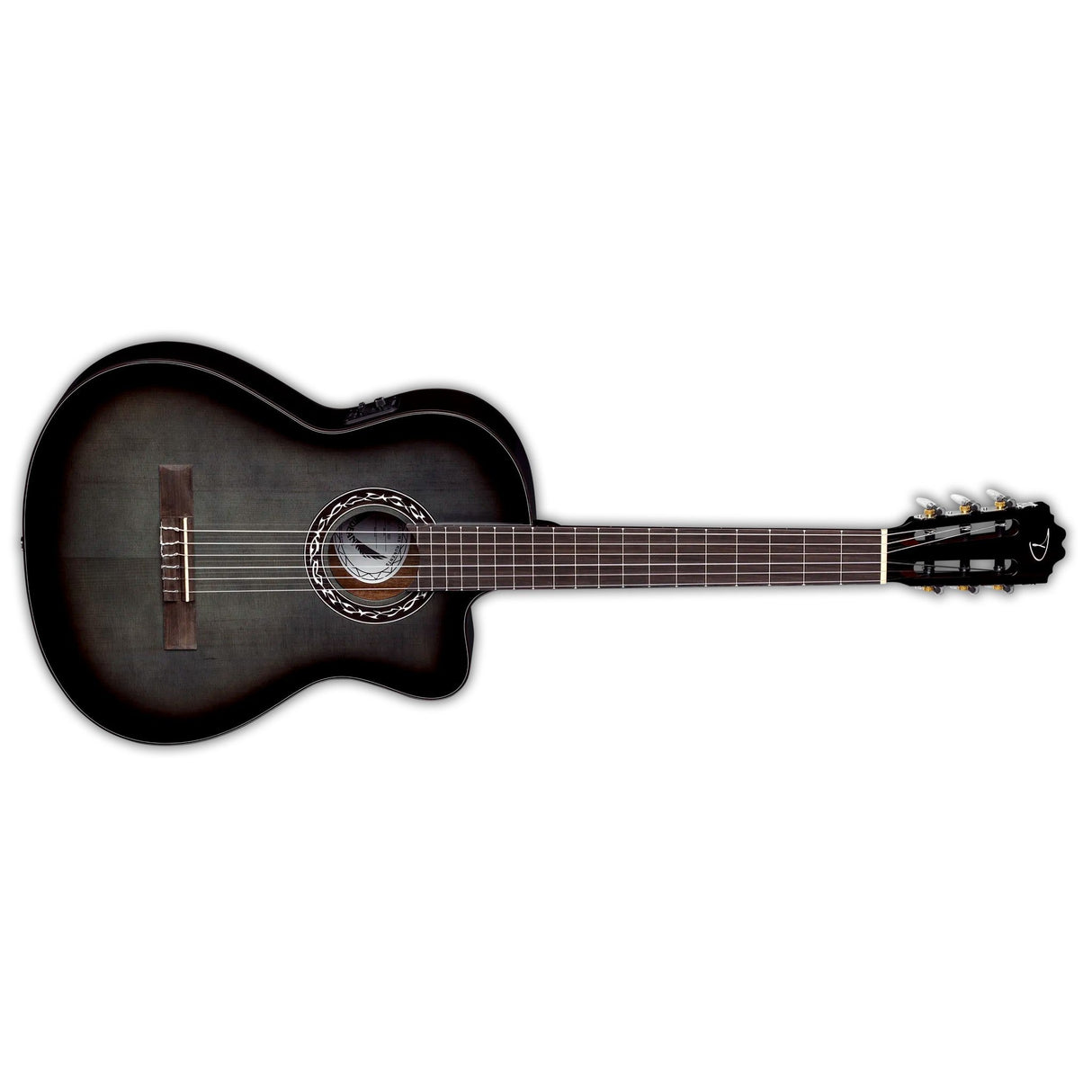 Dean Guitars Espana Classical A/E Black Burst Mahogany Acoustic/Electric Guitar - guitar