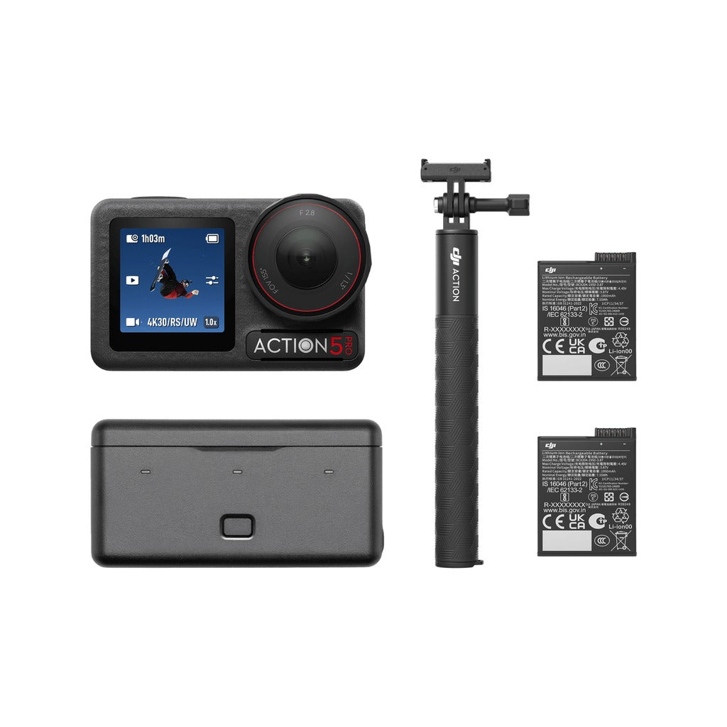 DJI Osmo Action 5 Pro Adventure Combo, 4K Action Camera with 3 Batteries