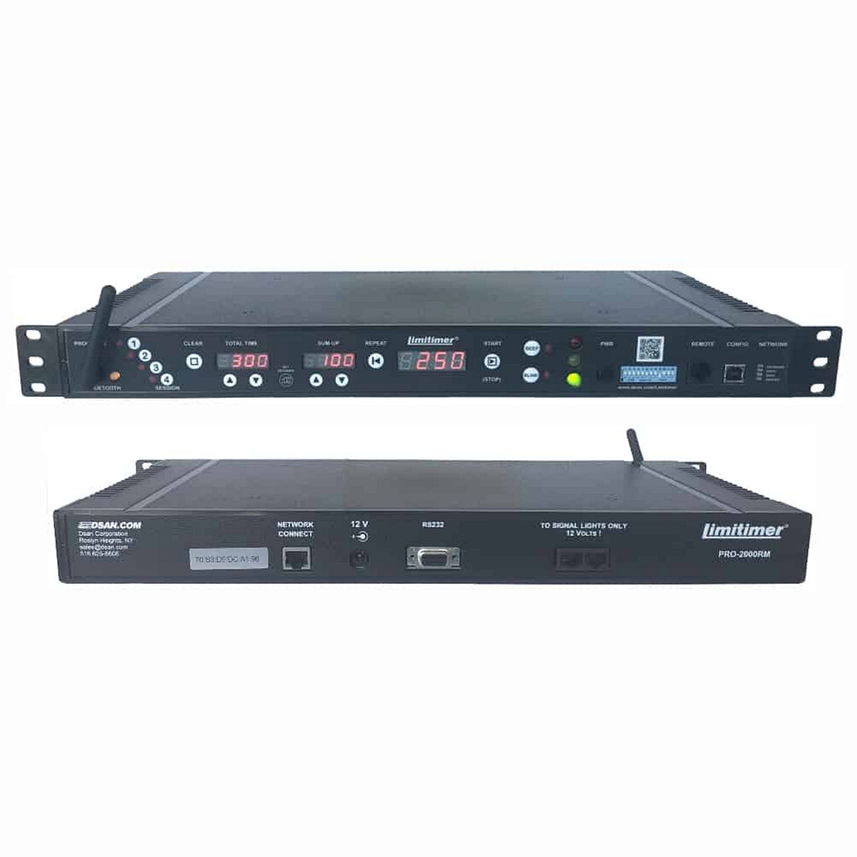 DSAN PRO-2000RM Wireless Limitimer Speaker Rackmount System 1U