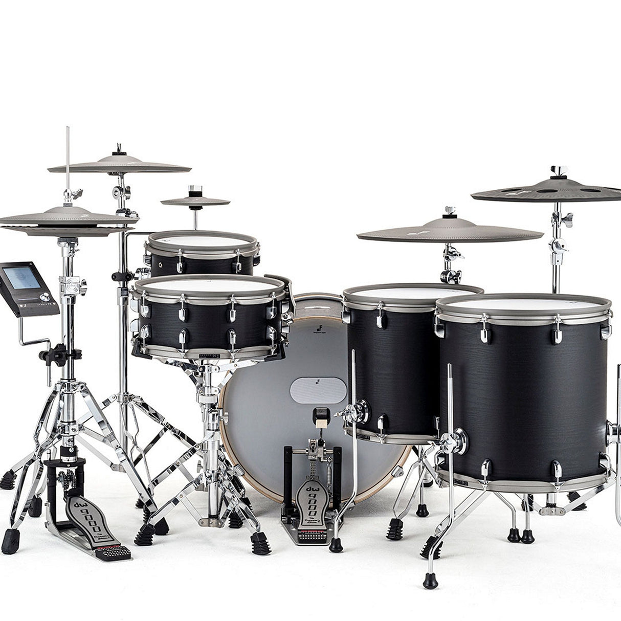 EFNOTE 7X Acoustic Designed Electronic Drum Set Black Oak Wrap