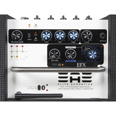 Elite Acoustics A2-5U 4-Channel Acoustic Guitar Amplifier/Mini PA System - amps