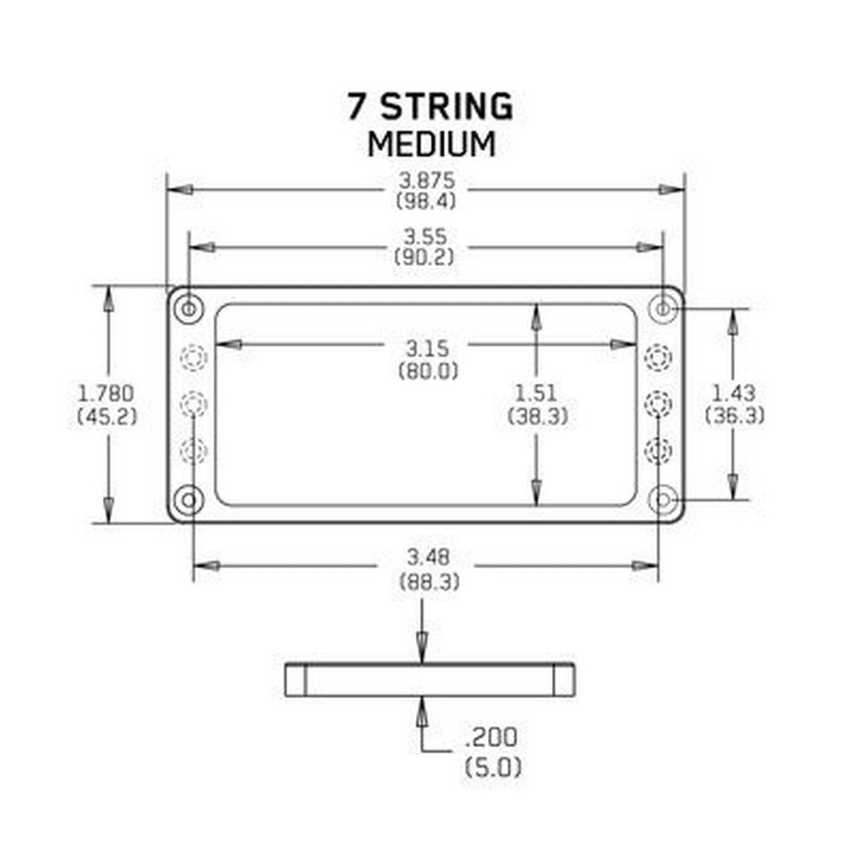 EMG Flat 7 Medium 0.2-Inch Pickup Mounting Ring - accessories