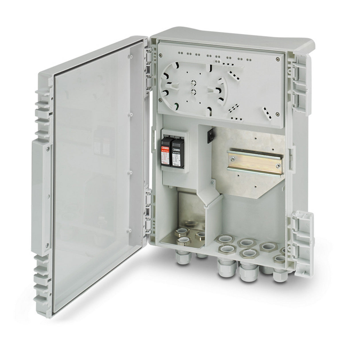 EtherWAN EasyPoE Box Series NEMA-Rated Indoor/Outdoor Enclosure with Integrated PoE Switch 2 Gigabit PoE Ports + 2