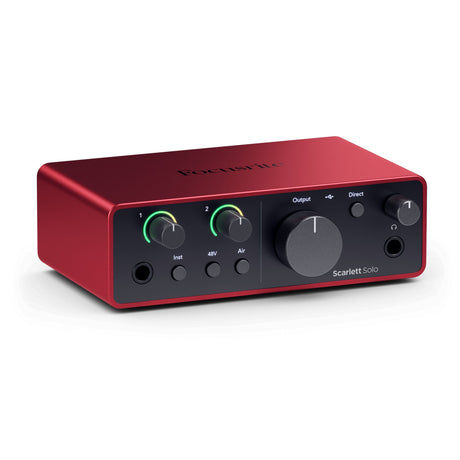 Focusrite Scarlett Solo Studio 2 x 2 Audio Interface with Microphone and Headphone, 4th Gen