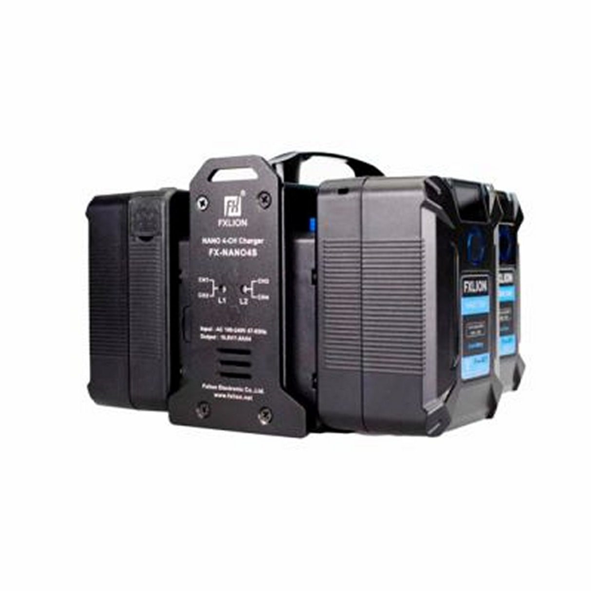 Fxlion NANO 4-Channel V-Mount Compact Battery Charger
