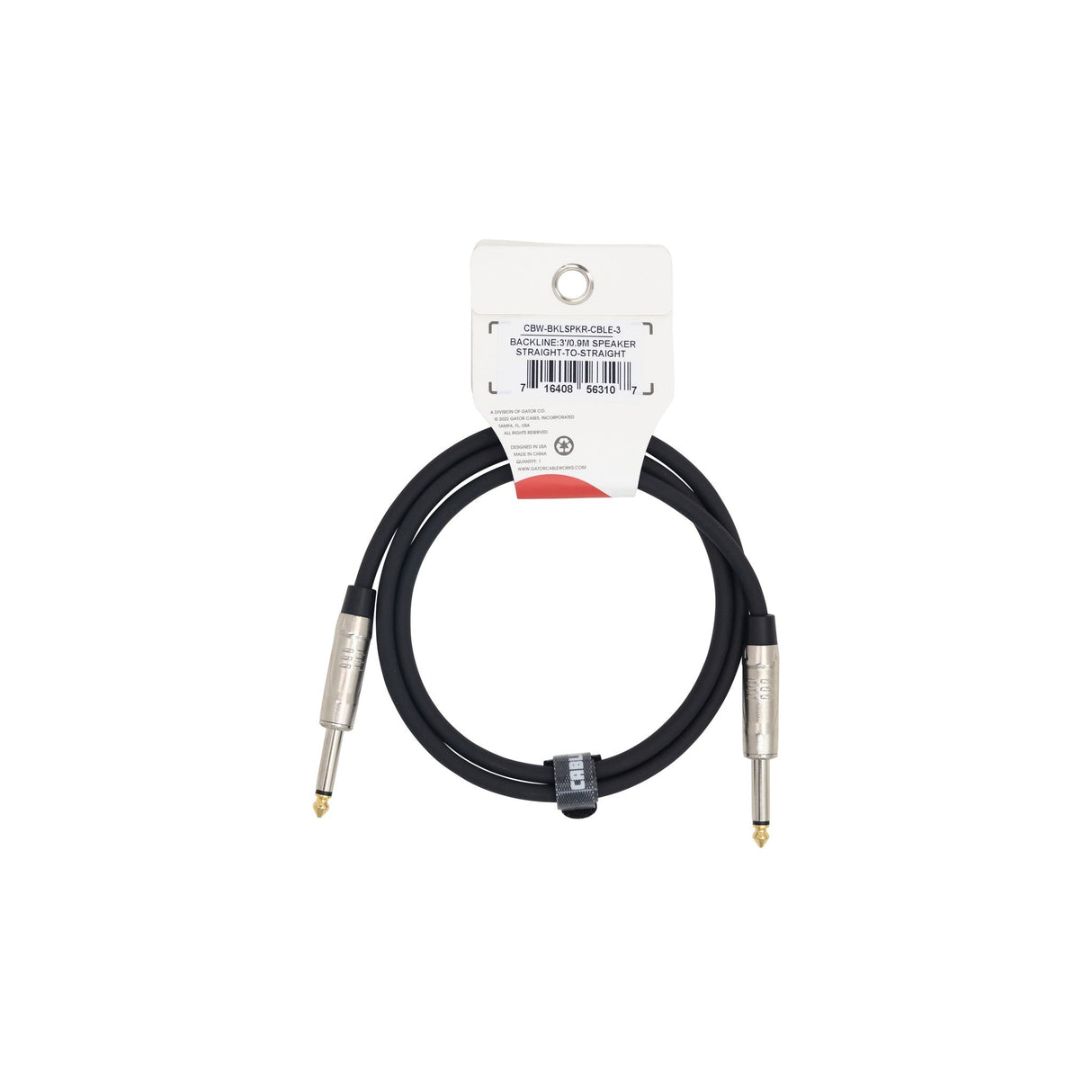 Gator Backline Series TS Speaker Cable 3-Foot