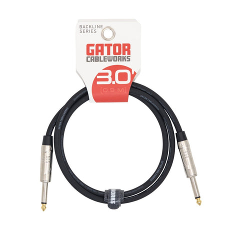 Gator GCWB-SPK Backline Series 1/4-Inch Straight TS to 1/4-Inch Straight TS Speaker Cable