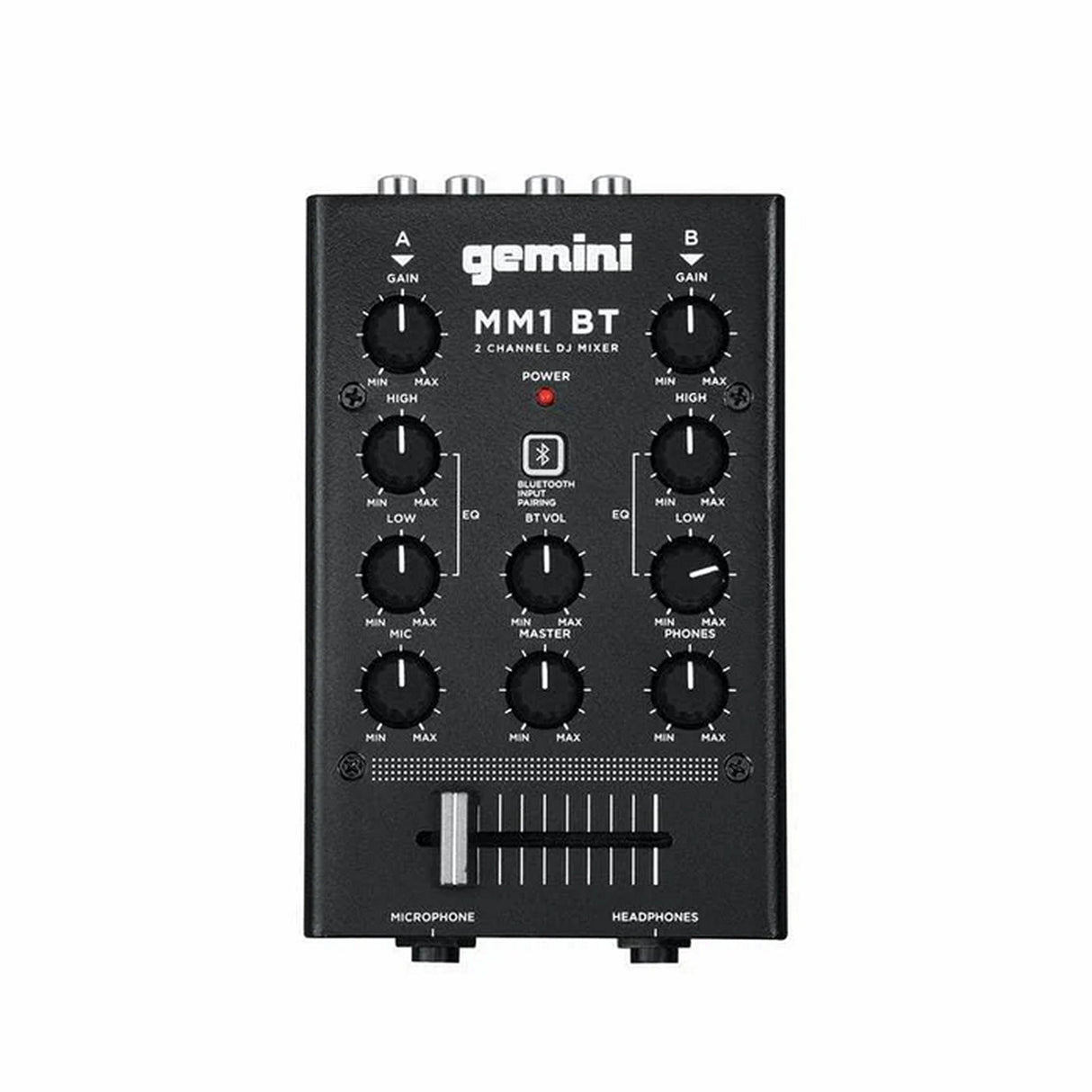Gemini MM1BT 2 Channel DJ Mixer with Bluetooth Input (Used) - used