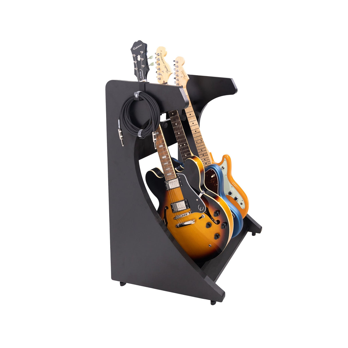 Gator GFW-ELITEGTR3RK-BLK Frameworks Elite Series 3/4-Space Guitar and Instrument Case Combo Rack Black - accessories