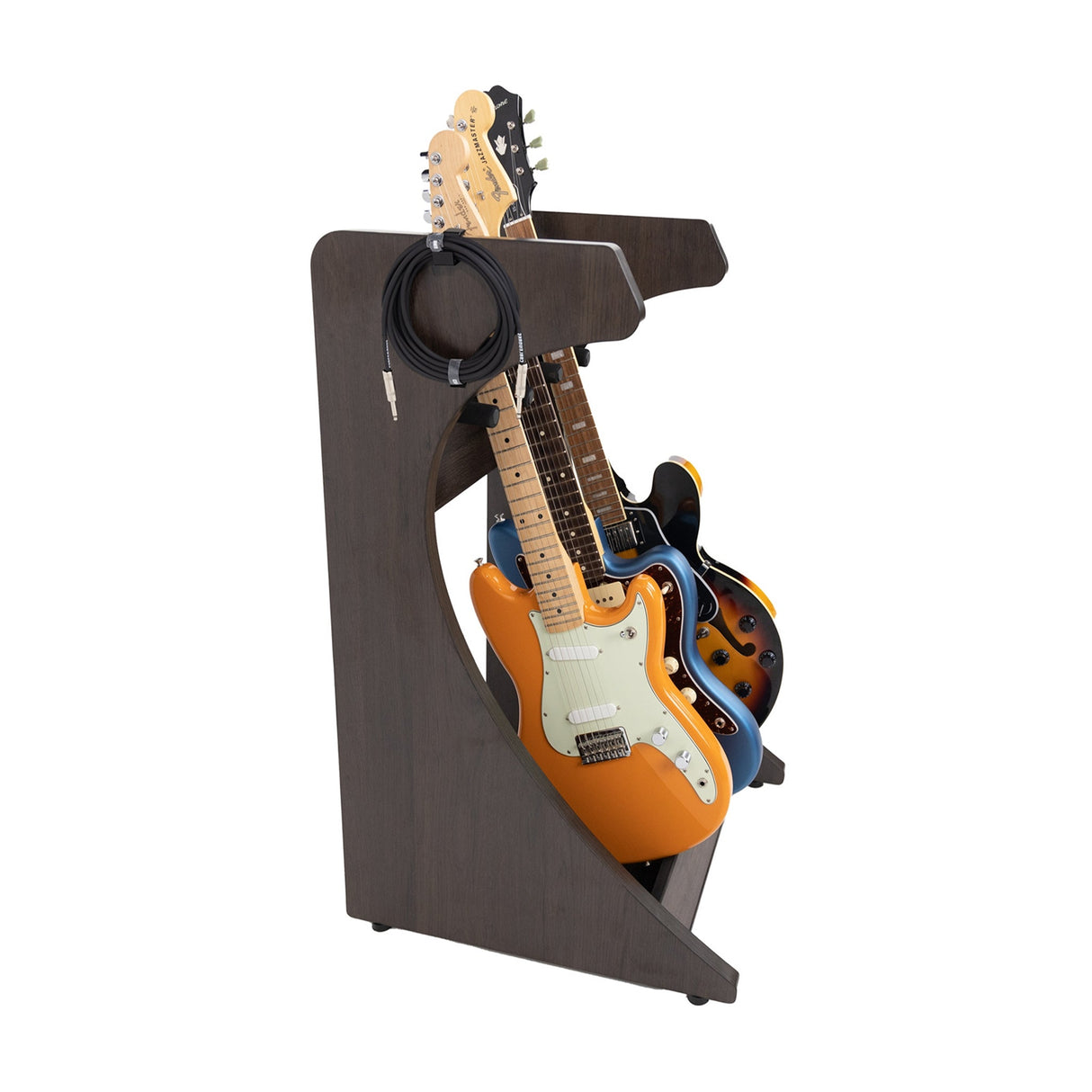 Gator GFW-ELITEGTR3RK-BRN Frameworks Elite Series 3/4-Space Guitar and Instrument Case Combo Rack Brown - accessories