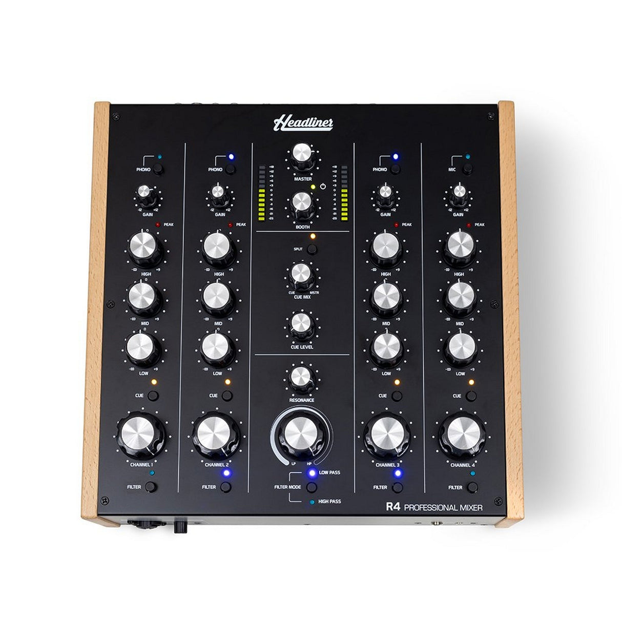 Headliner HL90120 R4 4-Channel Analog Rotary DJ Mixer