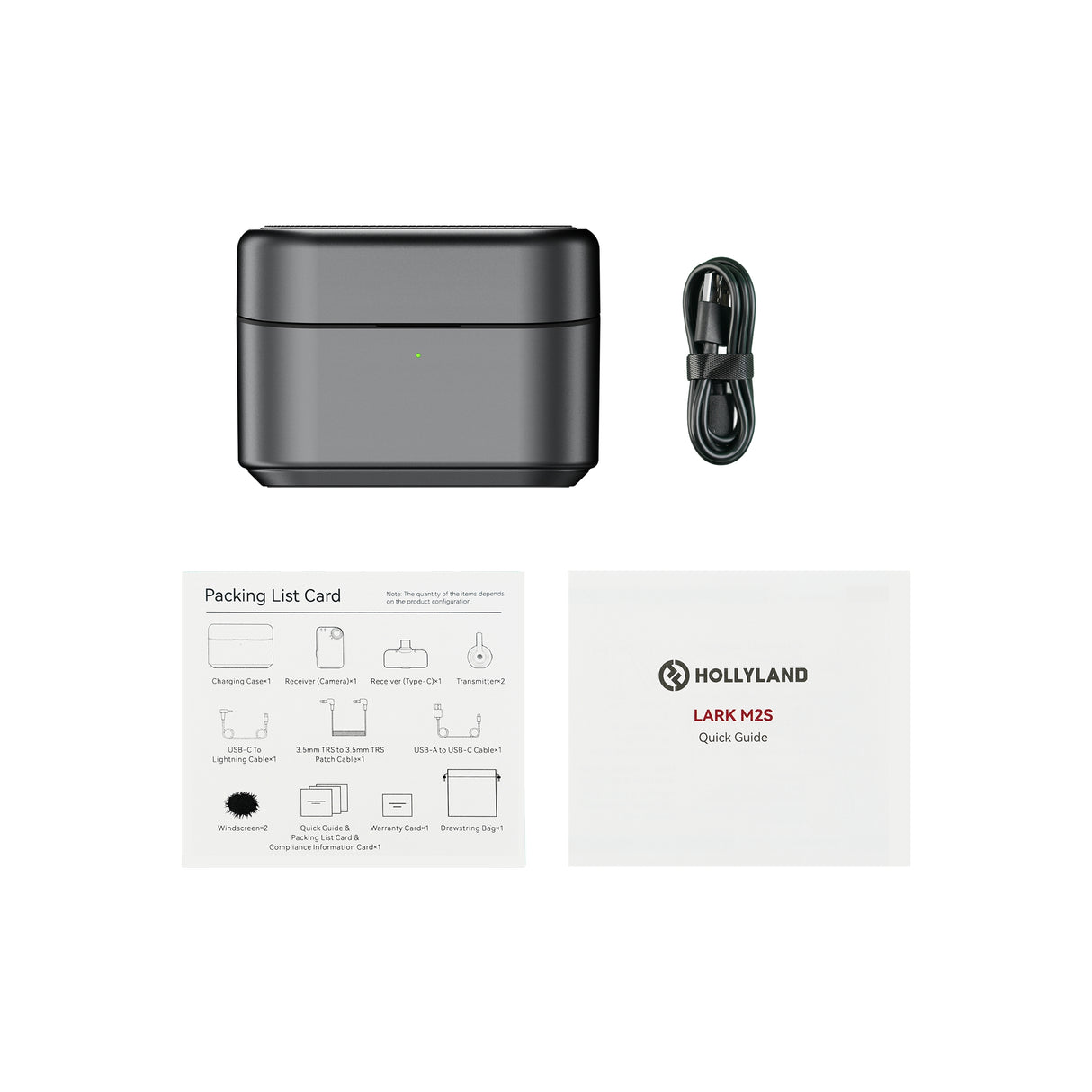 Hollyland LARK M2S Combo Charging Case Space Gray