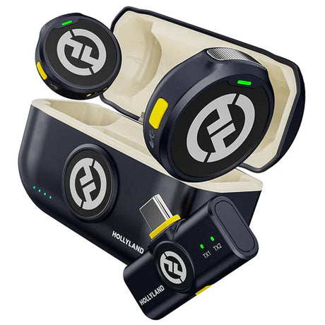 Hollyland Lark C1 Duo Wireless Lavalier Microphone for Android Cool Black