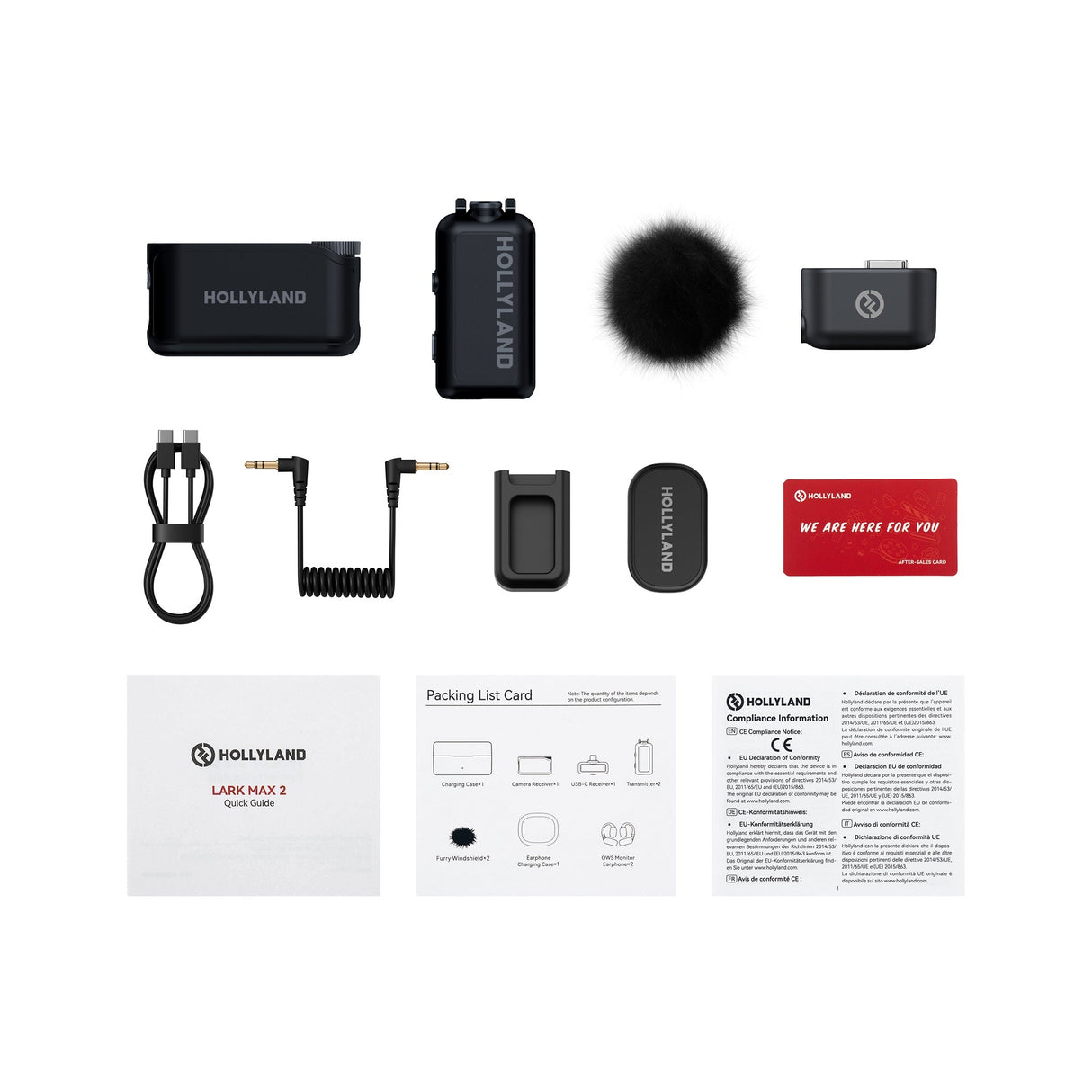 Hollyland LARK MAX 2 Solo 2.4 GHz Wireless Microphone System, Space Gray