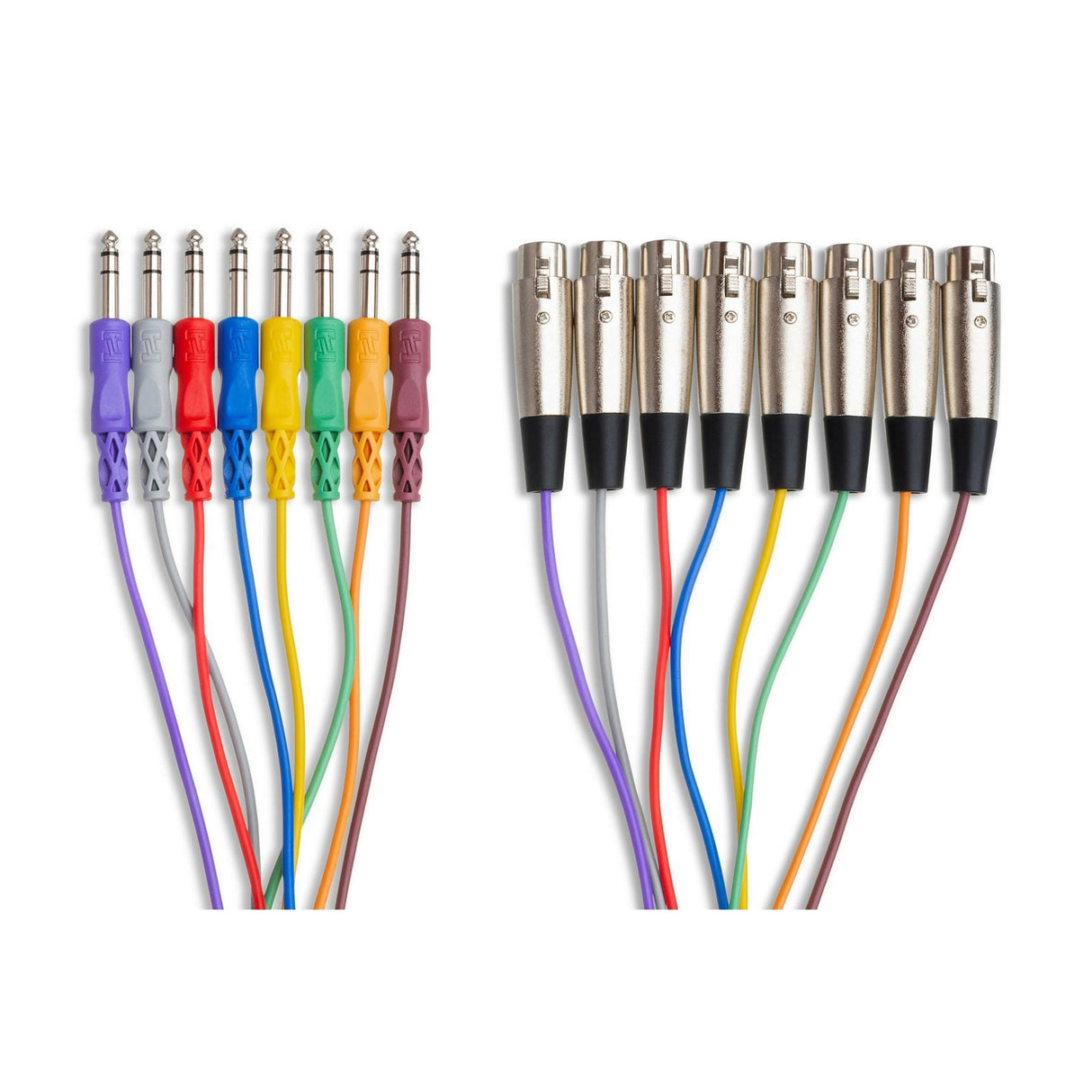 Hosa STX-800F XLR3F to 1/4-Inch TRS Balanced Snake Cable - 2m
