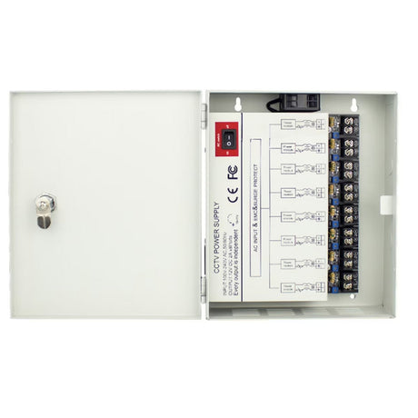 IC Realtime PS-DC16A08HD-4DK 8-Channel 16 Amp DC Power Supply