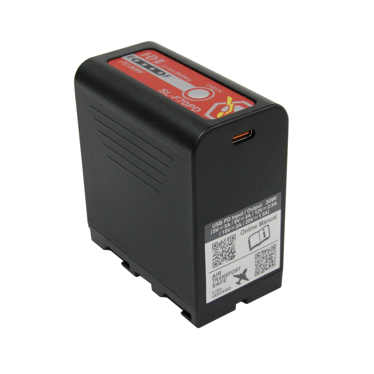 IDX SL-F70PD 14.4V L-Series Camera Battery with USB‑C PD and X-Tap Outputs