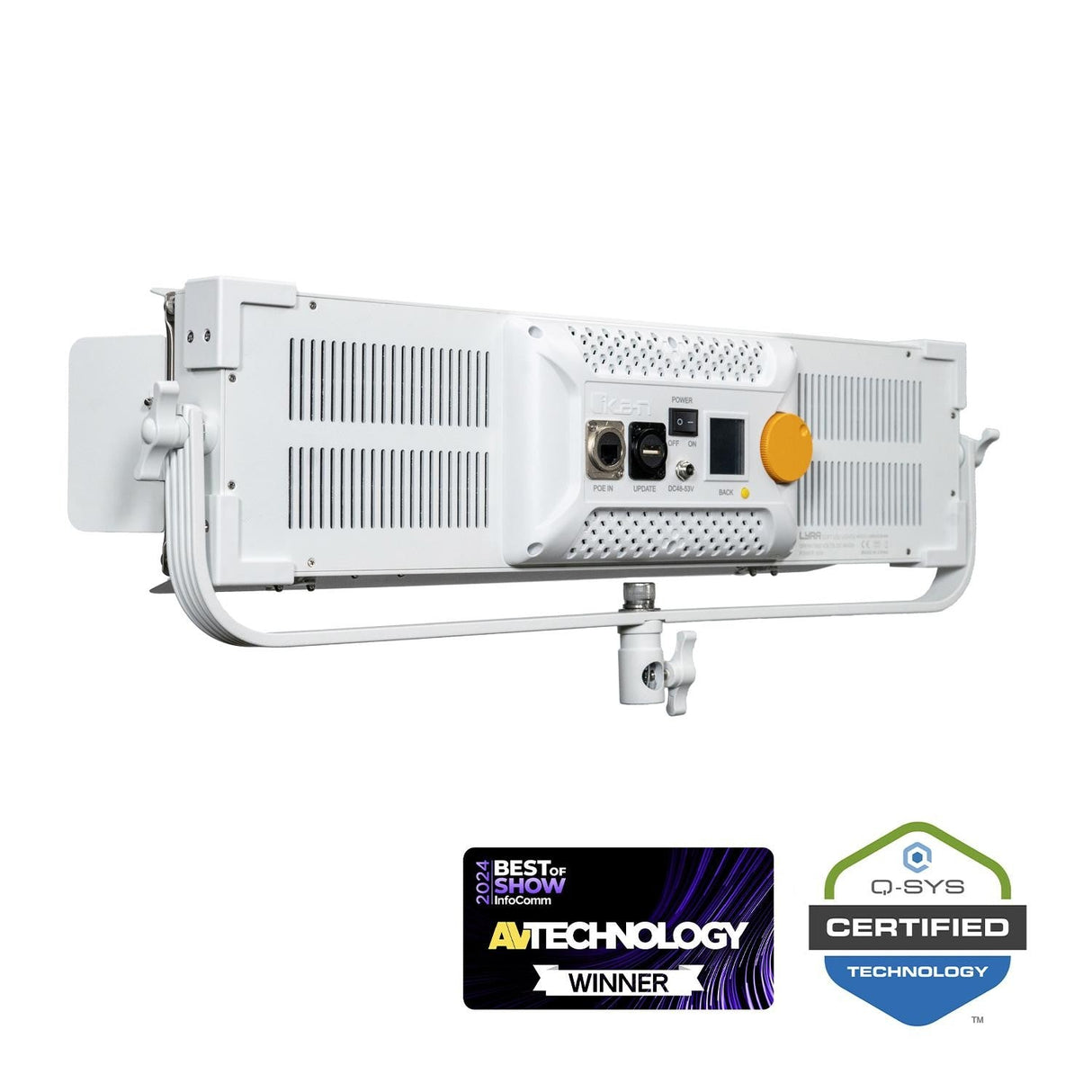 Ikan LBX8-POE-WH Lyra PoE Low-Profile Bi-Color LED Panel White