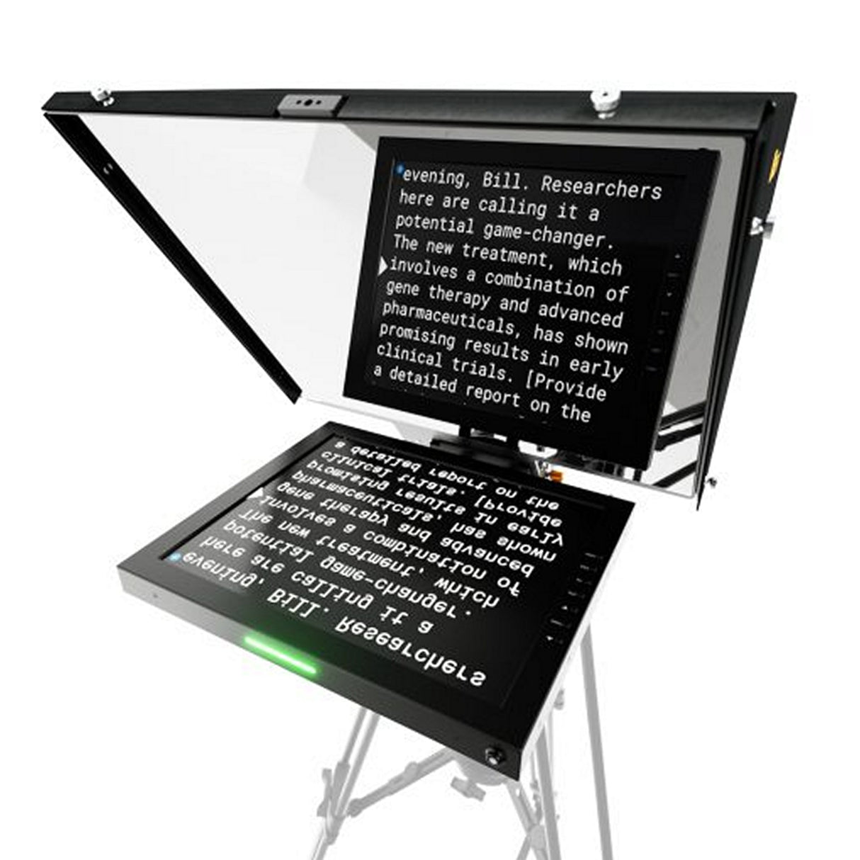 Ikan PT415W 15-inch Teleprompter Pedestal Dolly Turnkey System