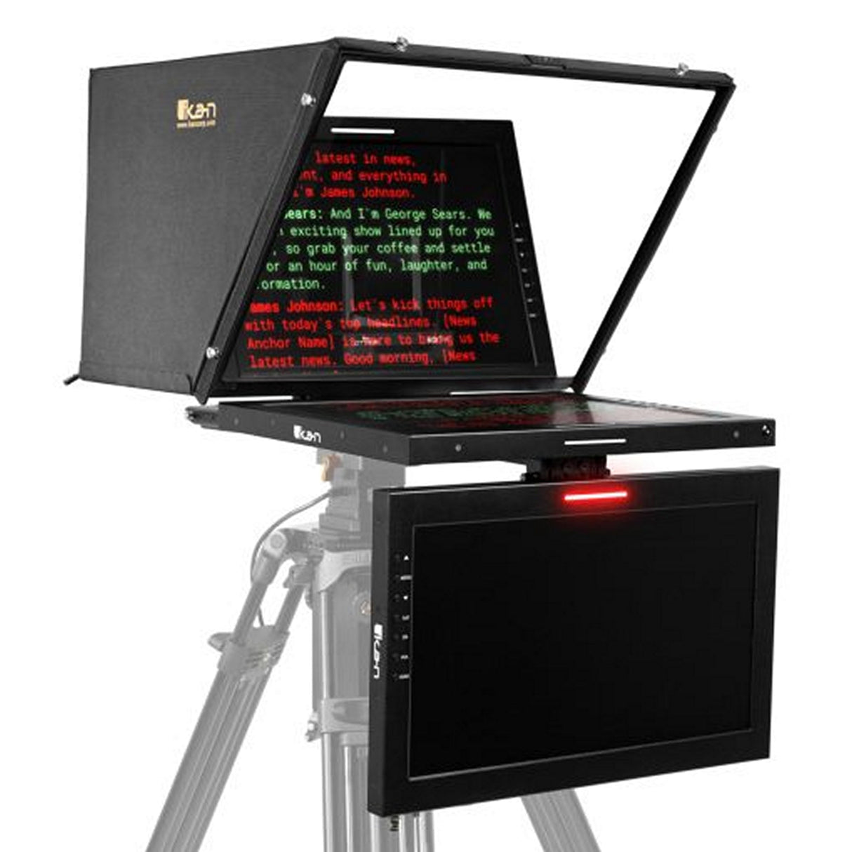 Ikan PT419W-PTZ-TM-TK-TRIPOD 19-inch PTZ SDI Teleprompter with Tripod Dolly