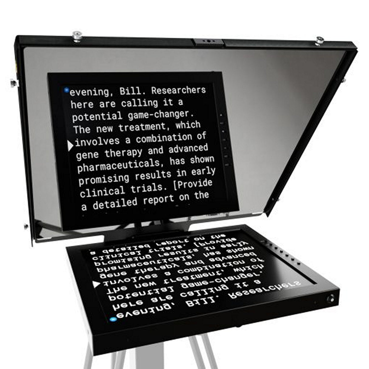 Ikan PT4500-V3 19-inch PTZ Teleprompter Pedestal Dolly System