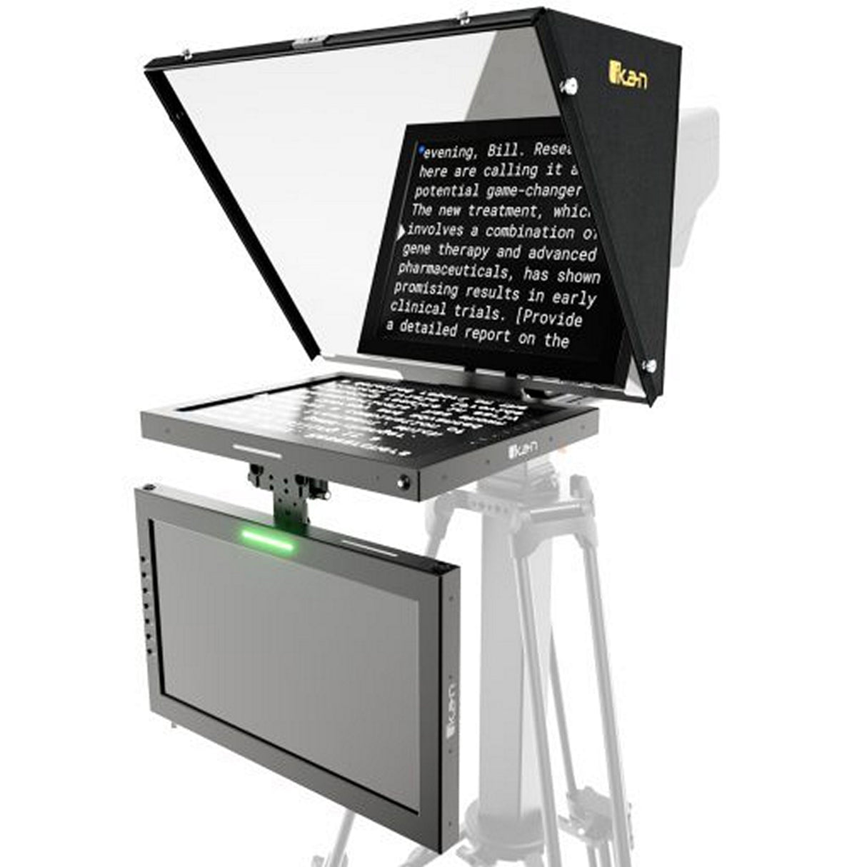 Ikan PT4500S-TM-V3 19-inch PTZ SDI Teleprompter Pedestal Dolly
