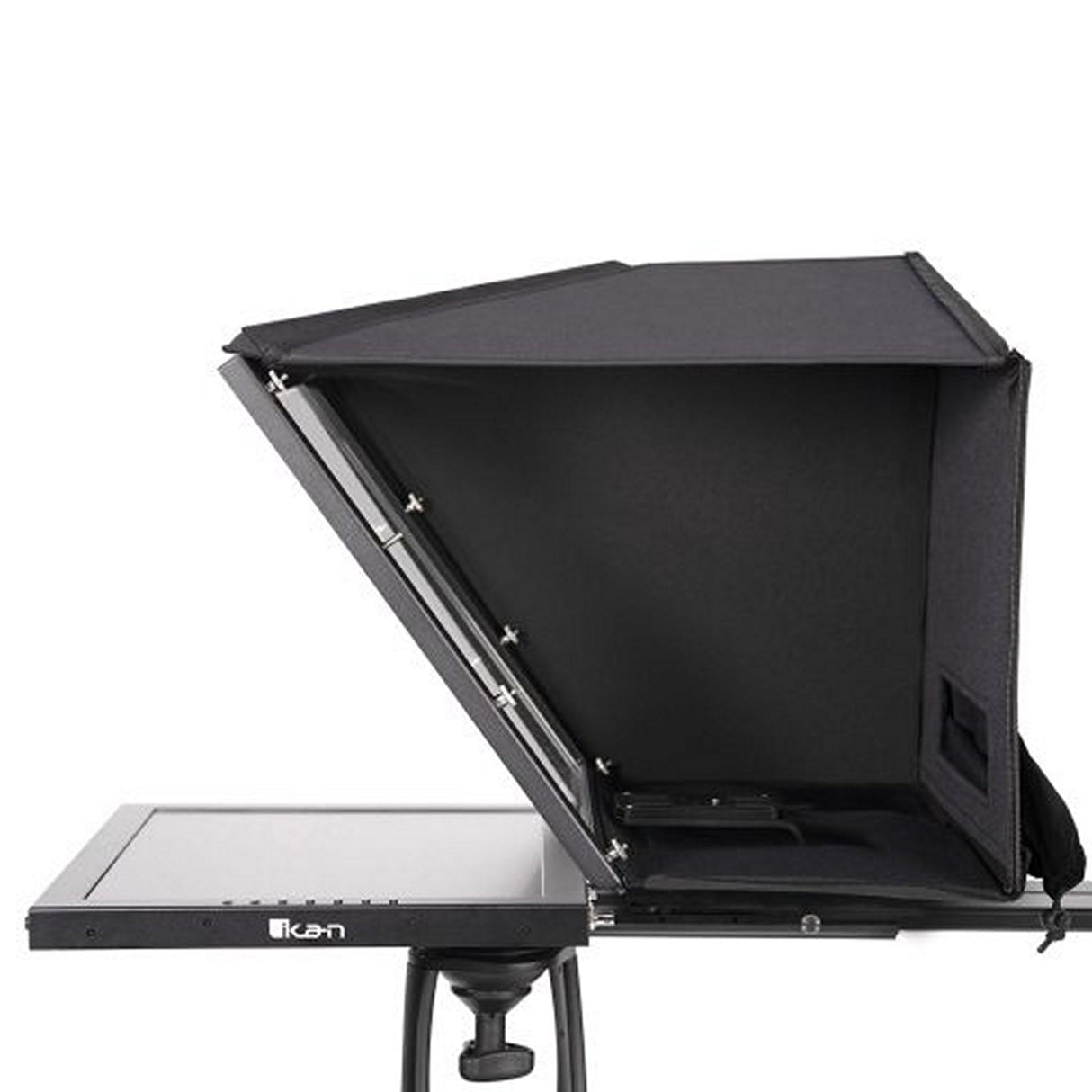Ikan PT4900S-PTZ-TM-V2-PEDESTAL 15-inch High Bright Teleprompter with Widescreen Frame