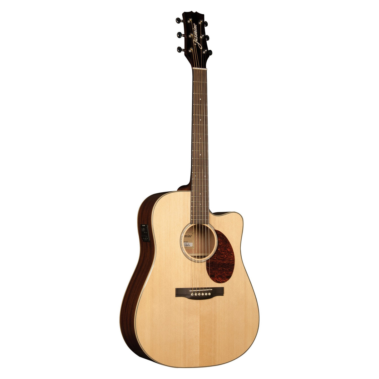 Jasmine JD37-CE Dreadnought Acoustic Electric Guitar, Natural Finish