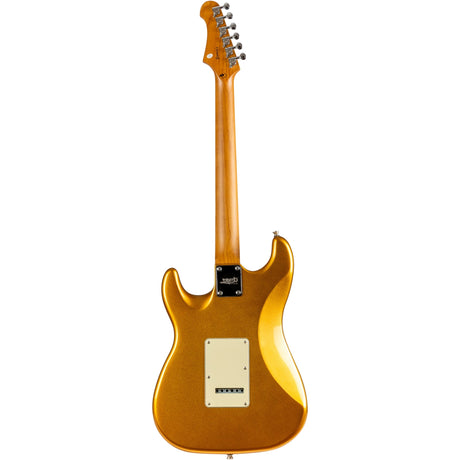 Jet Guitars JS-300 Canadian Roasted Maple Basswood Electric Guitar with SSS Ceramic Pickup, Gold