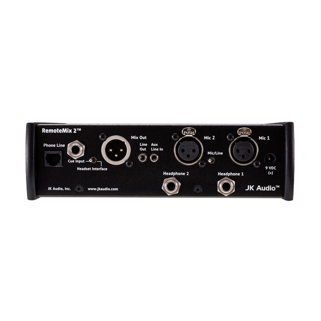 JK Audio RM2 RemoteMix 2 Two-Channel Broadcast Field Mixer with Phone Hybrid