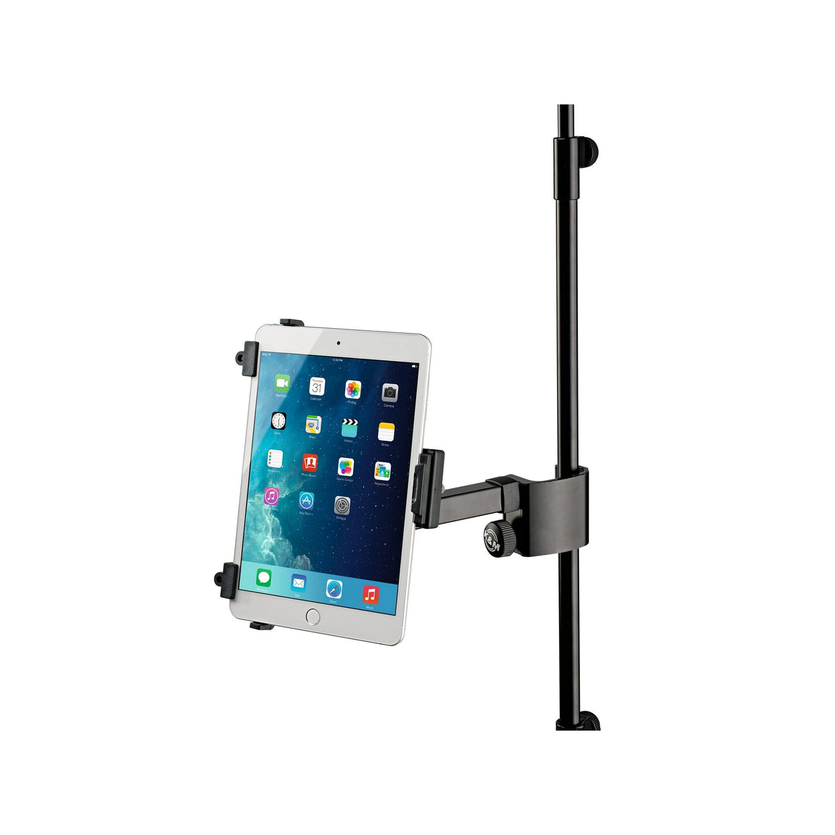 K&M 19796 Mini Tablet/iPad Holder for Microphone Stand