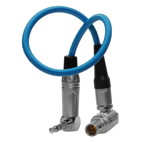 Kondor Blue LEMO 5-Pin to 3.5mm Right Angle Time Code Cable for ARRI Alexa, 10-Inch