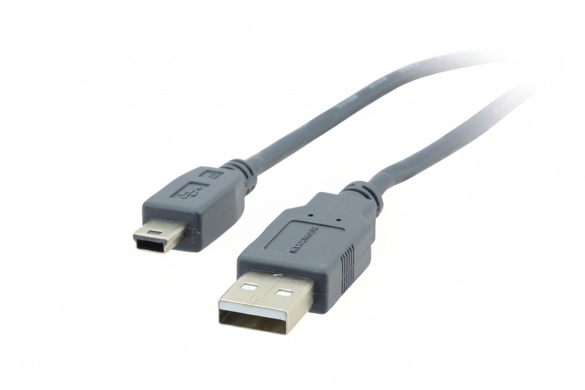 Kramer C-USB/MINI5-6 USB 2.0 Type-A to Mini-B Cable, 6 Feet