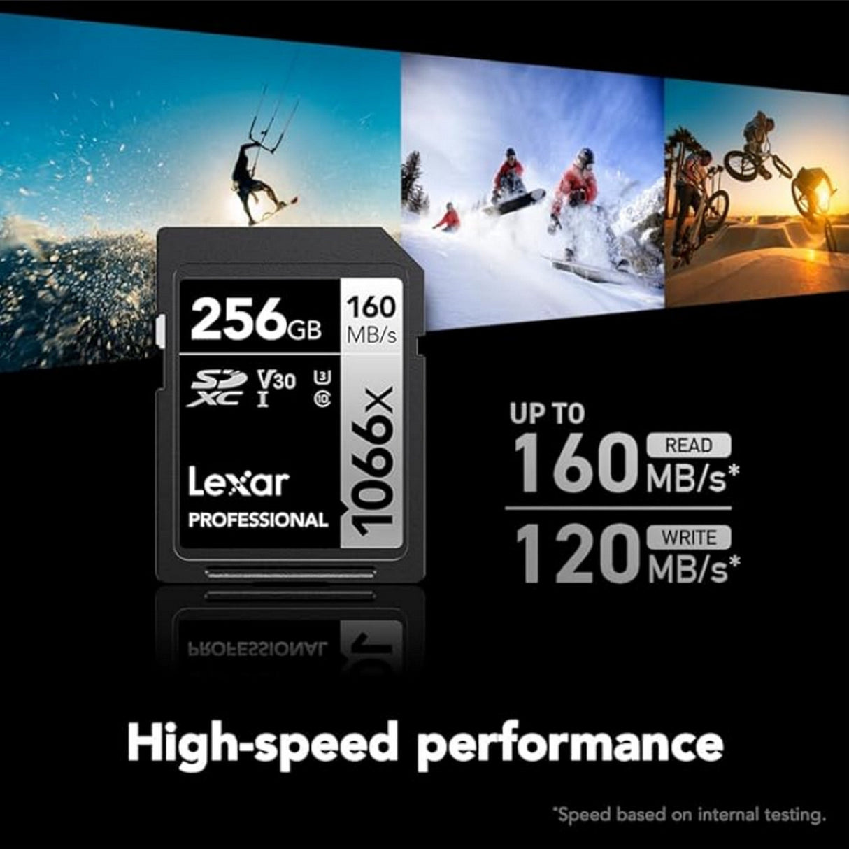 Lexar Professional SILVER Series 1066x SDXC UHS-I Memory Card, 256GB